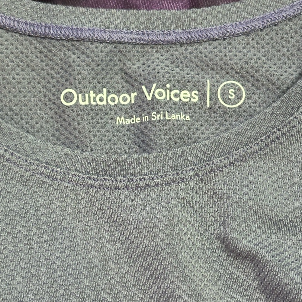 Outdoor Voices Heathered Purple Top - Picture 3 of 3